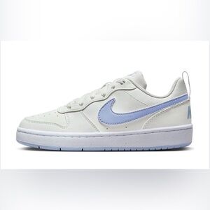 Nike Big Kid Court Borough Low Recraft 'Summit White Cobalt Bliss'